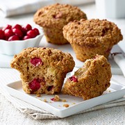 Cranberry Apple Bran Muffins