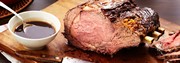 Prime Rib with Red Wine and Shallot Jus