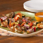 Party Shrimp and Vegetable Kabobs