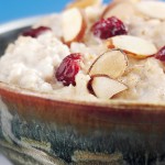 Oatmeal Porridge with Almonds and Cherries