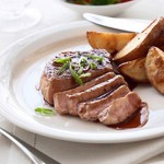 Pork Chop with Pomegranate Glaze Dinner