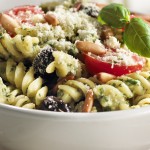 Pesto and Fresh Tomato Fusilli