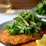 Chicken Milanese with Green Apple Salad