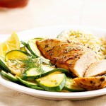 Herbed Chicken, Orzo, and Zucchini