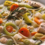 Turkey and leek chowder