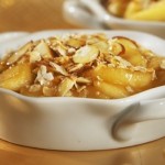 Gratin de pommes et amandes aux pépites d'érable