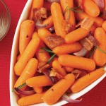 Maple Baby Carrots with Crisp Bacon and Fresh Rosemary