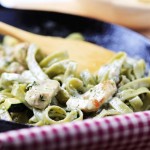 Artichoke and Beef Fettuccine