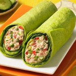 Ham and Cheese Spinach Wraps