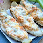 Buffalo Chicken Potato Skins