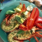 Grilled Lobster with Basil