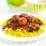 Spaghetti Squash with Meatballs