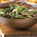 Spinach Salad with Raspberry-Maple Dressing