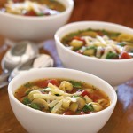 Mushroom Tomato Pasta Soup