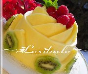 Aspic fruité et crémeux