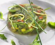Asparagus, Pepper and Chive Aspics