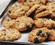 Biscuits moelleux à l'avoine et bleuets