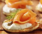 Smoked Salmon Blinis with Dill