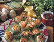 Grilled Shrimp and Cucumber Kebabs