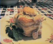 Bouchées express aux champignons et au jambon
