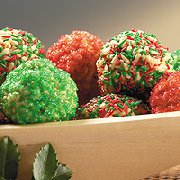 Colourful No-Bake Christmas Balls