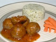 Boulettes de porc, sauce aigre-douce