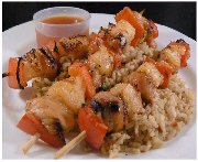 Brochettes de porc à l'ananas