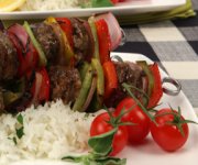 Sweet and Tangy Sausage Pepper Kabobs