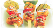 Chicken & Fruit Kebabs