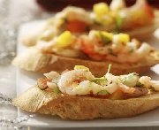 Shrimp and Mango Bruschetta