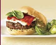 Lamb Burger with Feta Cheese