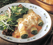 Ricotta and Spinach Cannelloni