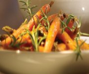 Carrots with Maple Glazed Pistachios