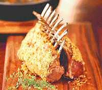 Rack of Lamb with Cheddar Hazelnut Crust