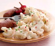 Cauliflower with Zesty Cheese Sauce