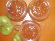 Confiture aux tomates vertes et framboises