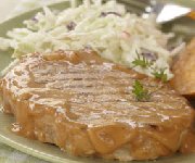 Côtelettes de porc avec sauce barbecue