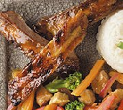 Spareribs with Honey-Mustard Garlic Sauce