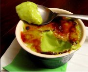 Crème brûlée à l'avocat