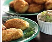 Crab Croquettes with Caramelized Onion Dip