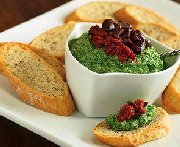 Crostini with Sun-Dried Tomato and Pecan Pesto