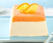 Dessert crémeux glacé à l'orange