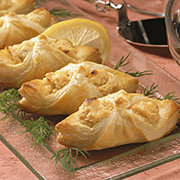 Smoked Salmon Diamond Puffs