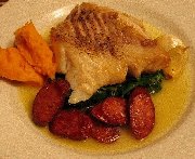 Filet de morue et chorizo