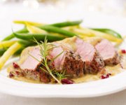 Pork Tenderloin with Spiked Gouda & Cranberries