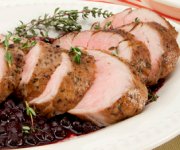 Pork Tenderloin with Wild Blueberry Sauce