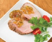 Grilled Pork Tenderloin with Fireball Peach with Ice Wine Jam