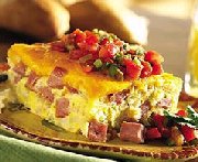 Frittata jambon et fromage