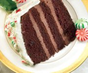 G&acirc;teau au chocolat et &agrave; la menthe