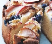 G&acirc;teau aux pommes et aux bleuets